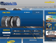 Tablet Screenshot of eagletiremilton.com